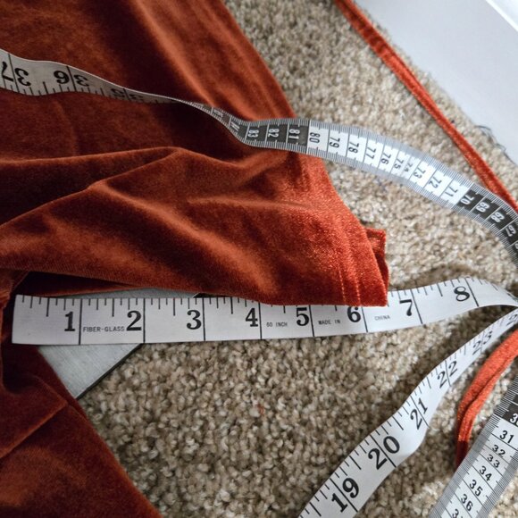 Sz 3XL Baltic Born Meghan Velour Wrap Gown in Rust - Picture 9 of 11